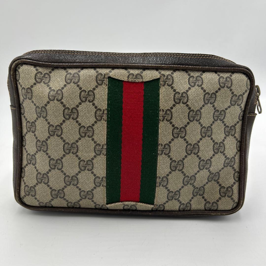 GUCCI シェリーライン GGスプリーム オールドグッチ クラッチバッグ
