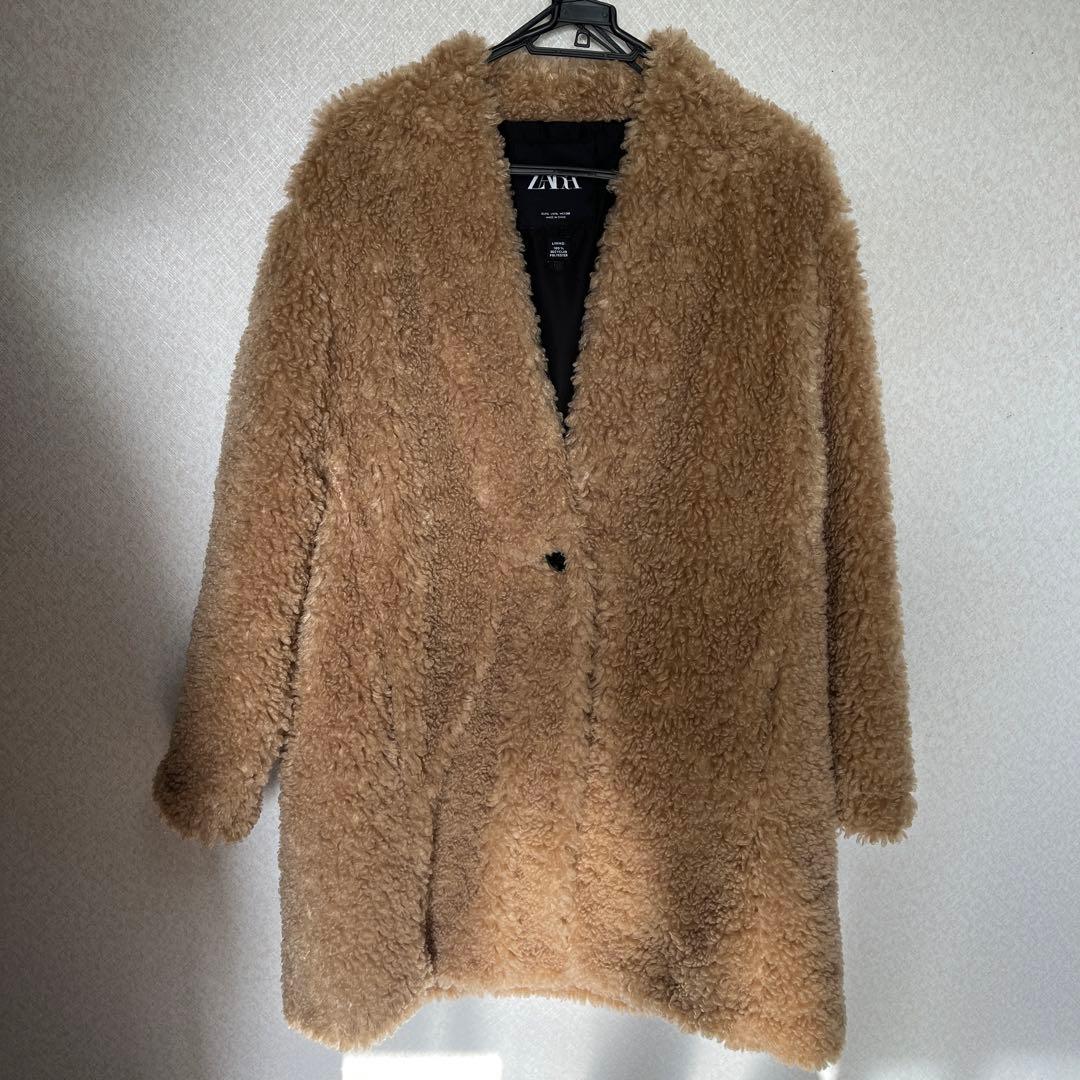 ZARA ボアコート - メルカリ