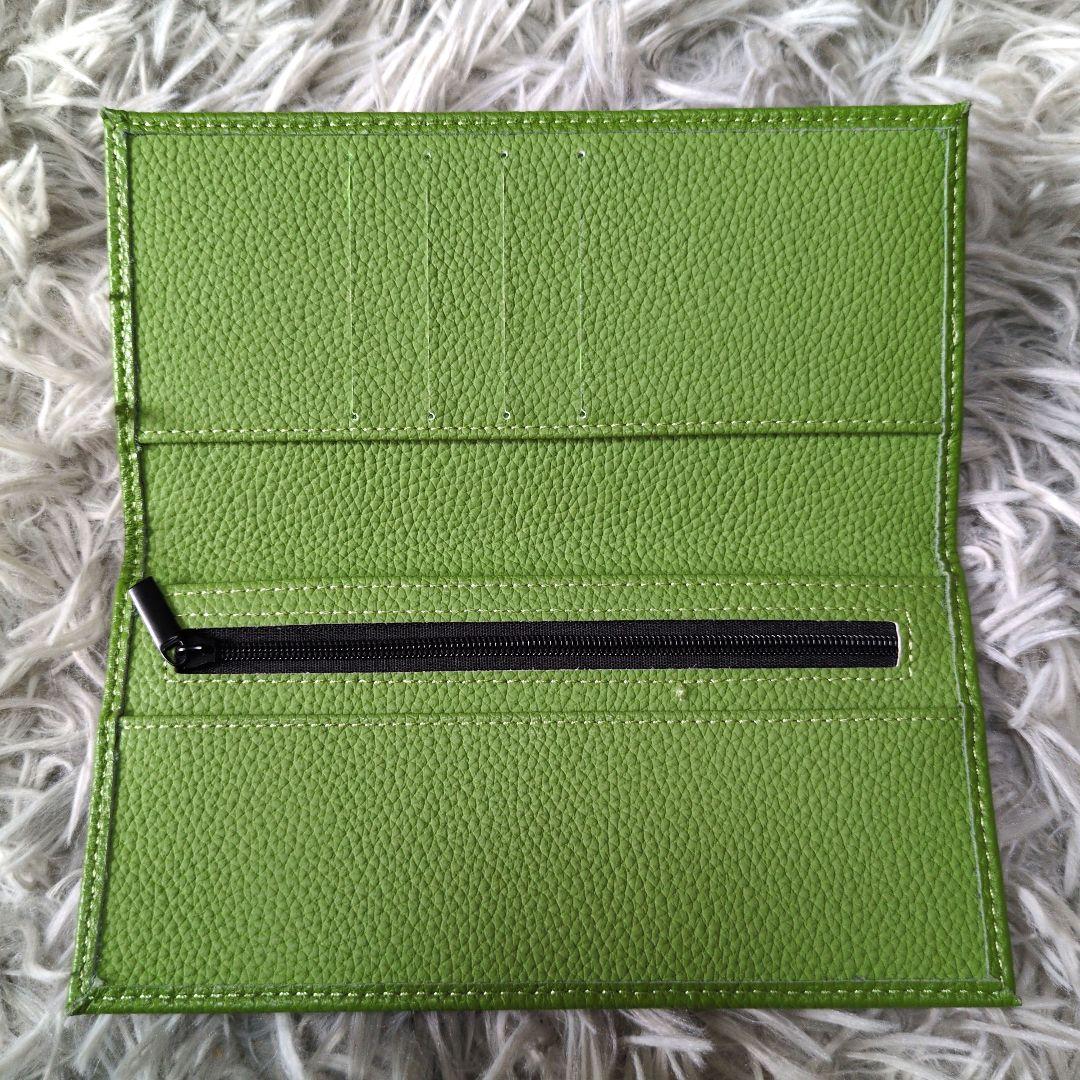 裕子さま専用皇居 グリーン レザー 長財布 - メルカリ