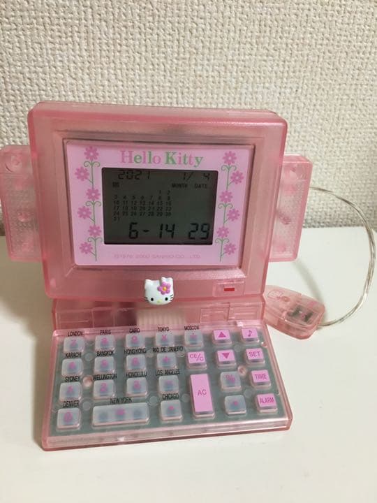 ハローキティ PC型電卓 パソコン デスクトップ 昭和レトロ - メルカリ