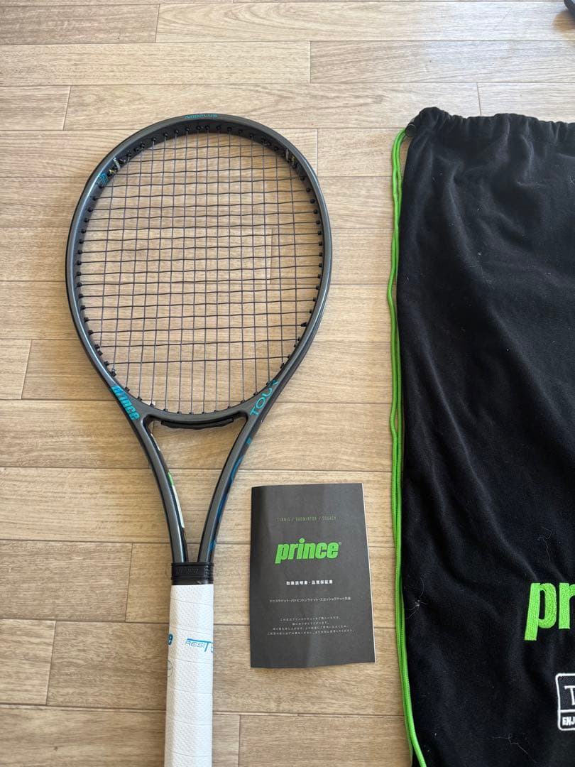 【ほぼ新品】プリンス TOUR100 310g G3 VSナチュラル張上済 TOUR 100（310g） - Prince プリンステニス公式サイト