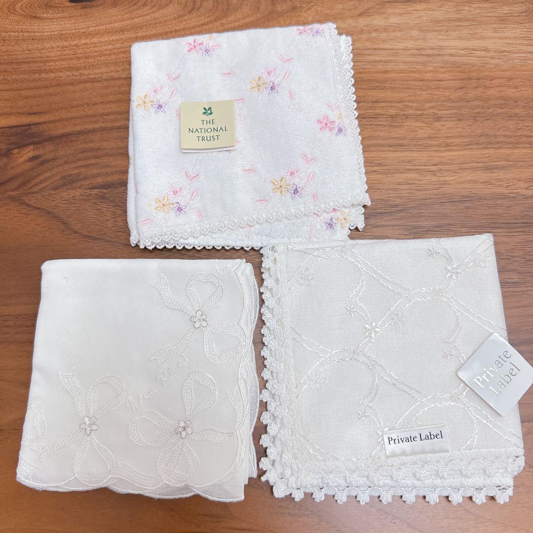 新品 ニナリッチ プライベートレーベル タオルハンカチ ハンドタオル