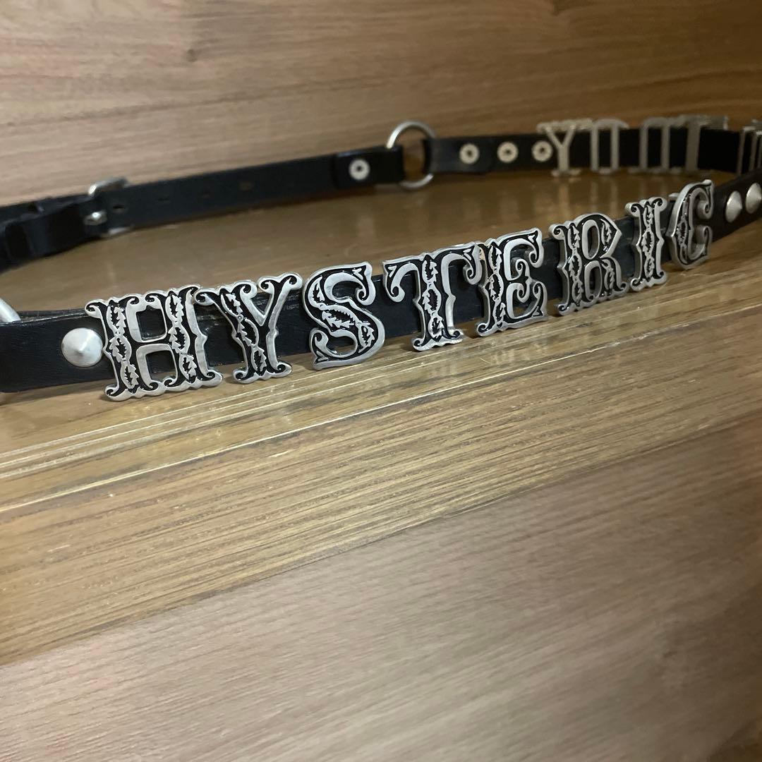 HYSTERIC GLAMOUR ロゴ入りレザーベルト HYSTERIC GLAMOUR - 美品本物ヒステリックグラマーHYSTERIC GLAMOUR