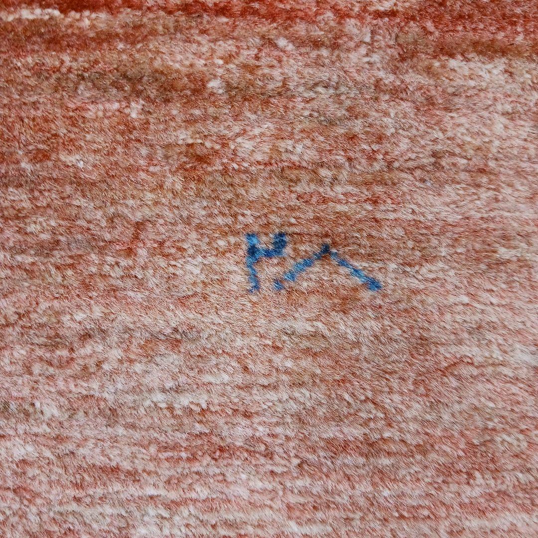 Y2953 ゾランヴァリギャッベ ウール100% 手織 ラグ 大判