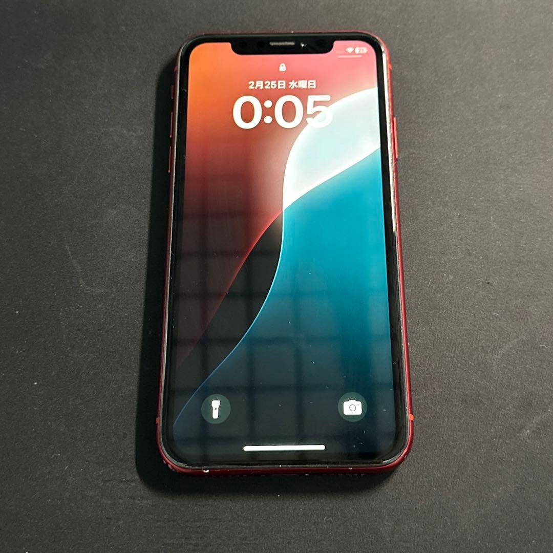 iPhone XR 128GB レッド 訳ありな為説明欄必読 - メルカリ