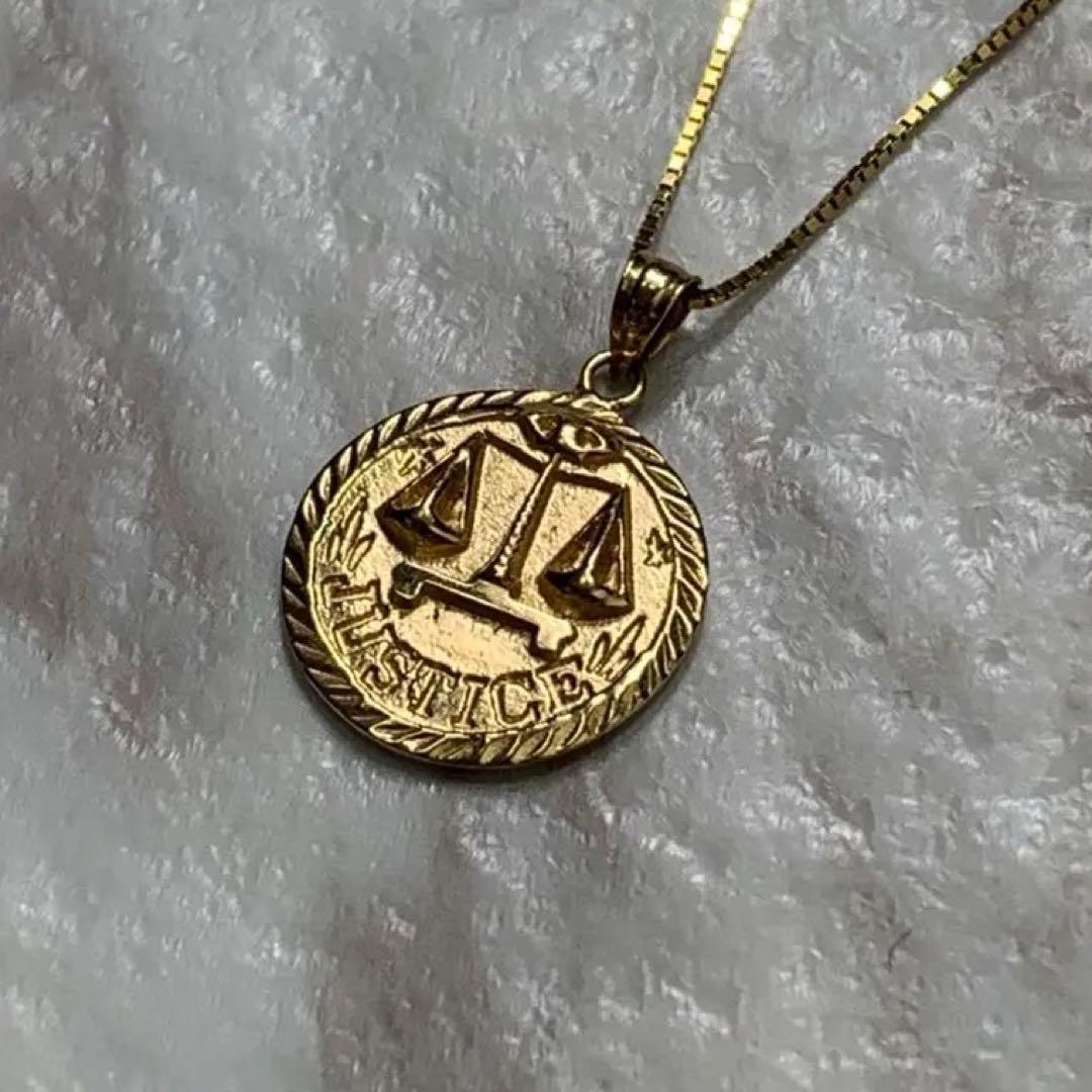 SUPREME Justice Gold Pendant 14k 18ss. - メルカリ