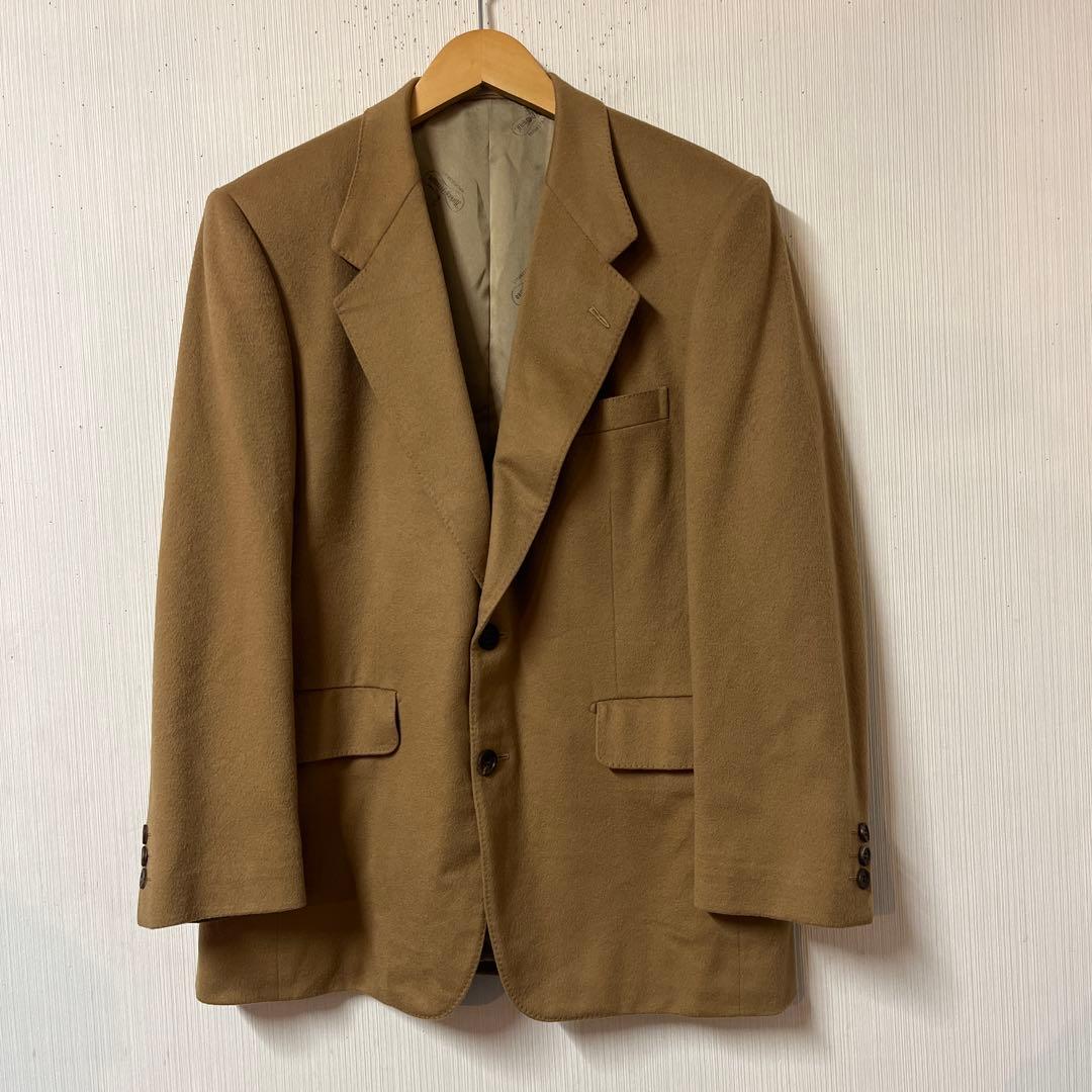 カシミヤ100% ヒッキーフリーマン テーラードジャケット キャメル