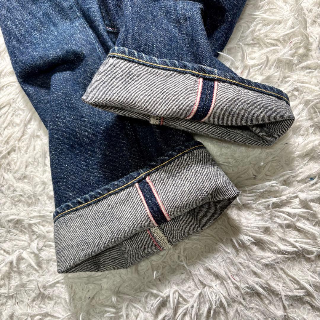 美品】桃太郎ジーンズ 銅丹レーベル インディゴデニム 30 藍布屋