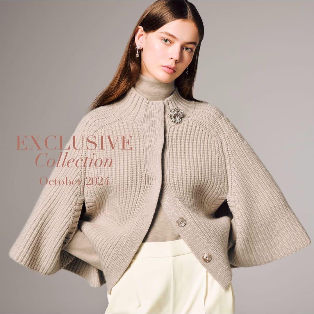 ジャケット・アウター CN Foxey Knit Cape