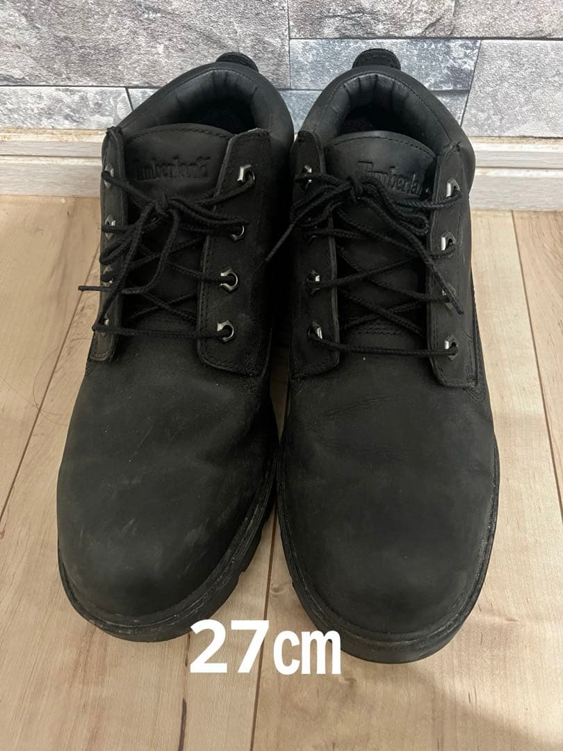 Timberland ブラック ワークブーツ27㎝ - メルカリ