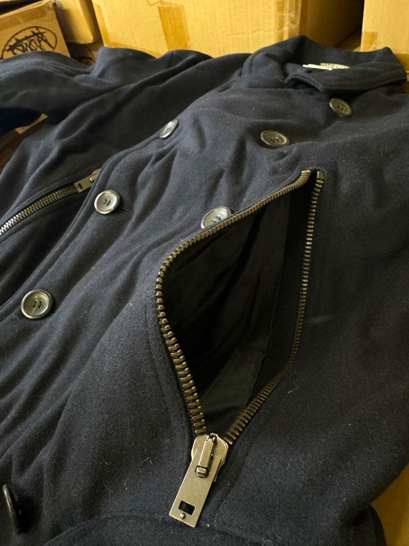 G.GUAGLIANONE イタリア製 カシミア混 ダブル コート N450