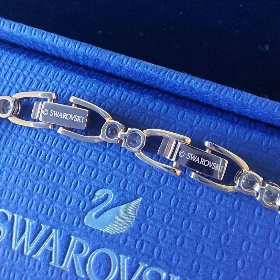 ほぼ新品 SWAROVSKI テニス Dluxe ブレスレット スワロフスキー