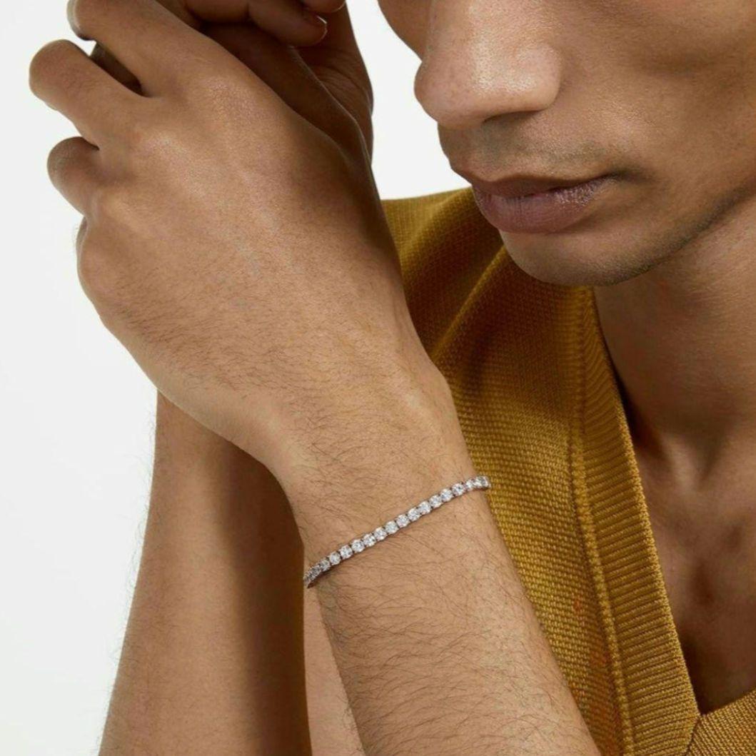 ほぼ新品 SWAROVSKI テニス Dluxe ブレスレット スワロフスキー