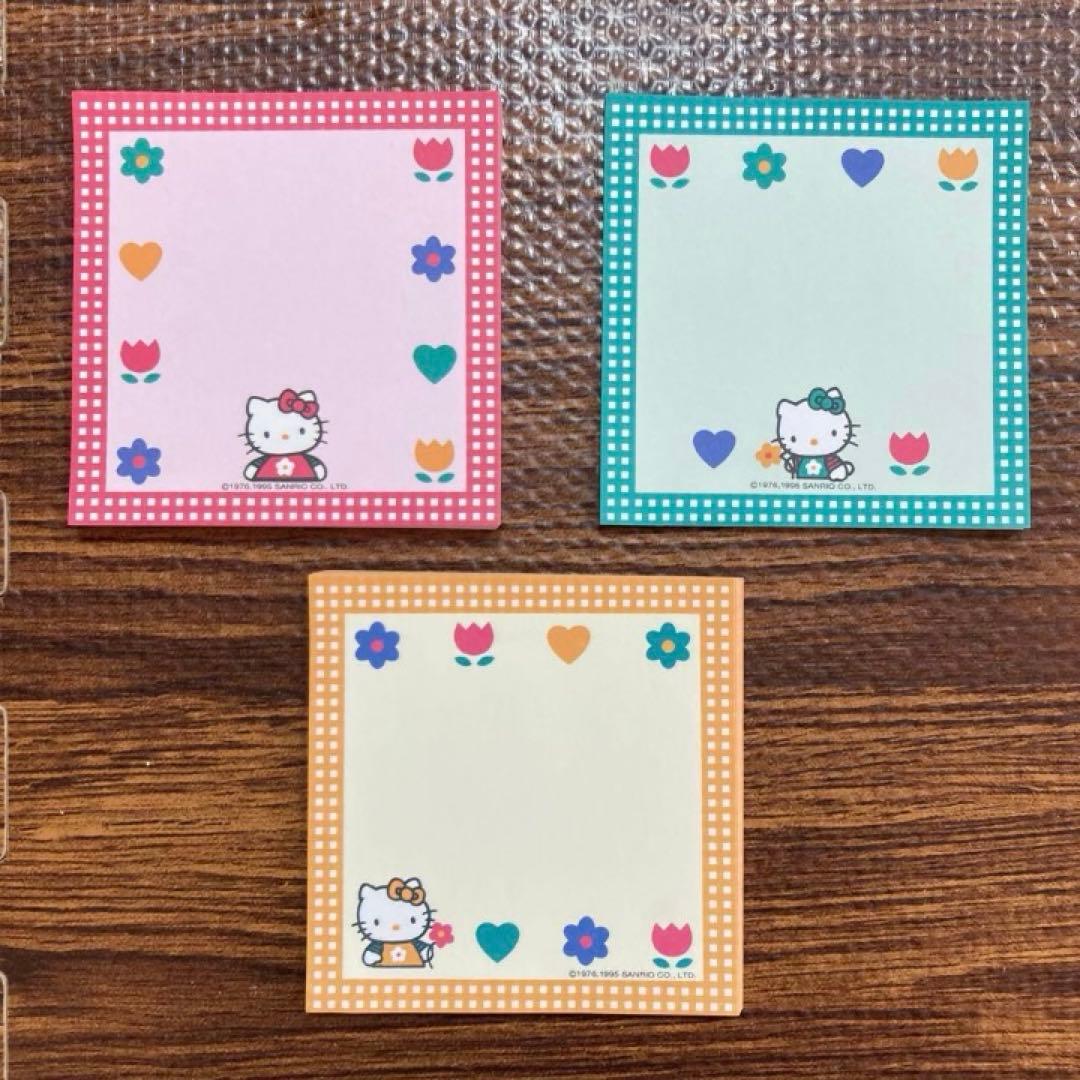 平成 レトロ ハローキティ 1995 メモ帳 60枚 - メルカリ