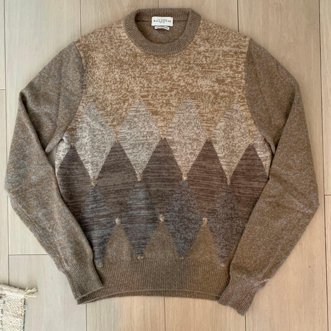 BALLANTYNE カシミヤアーガイルセーター￼￼ ブルネロクチネリ エルメス