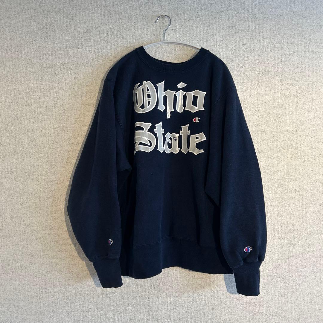 激レア Champion Ohio State リバースウィーブ ネイビー L - メルカリ