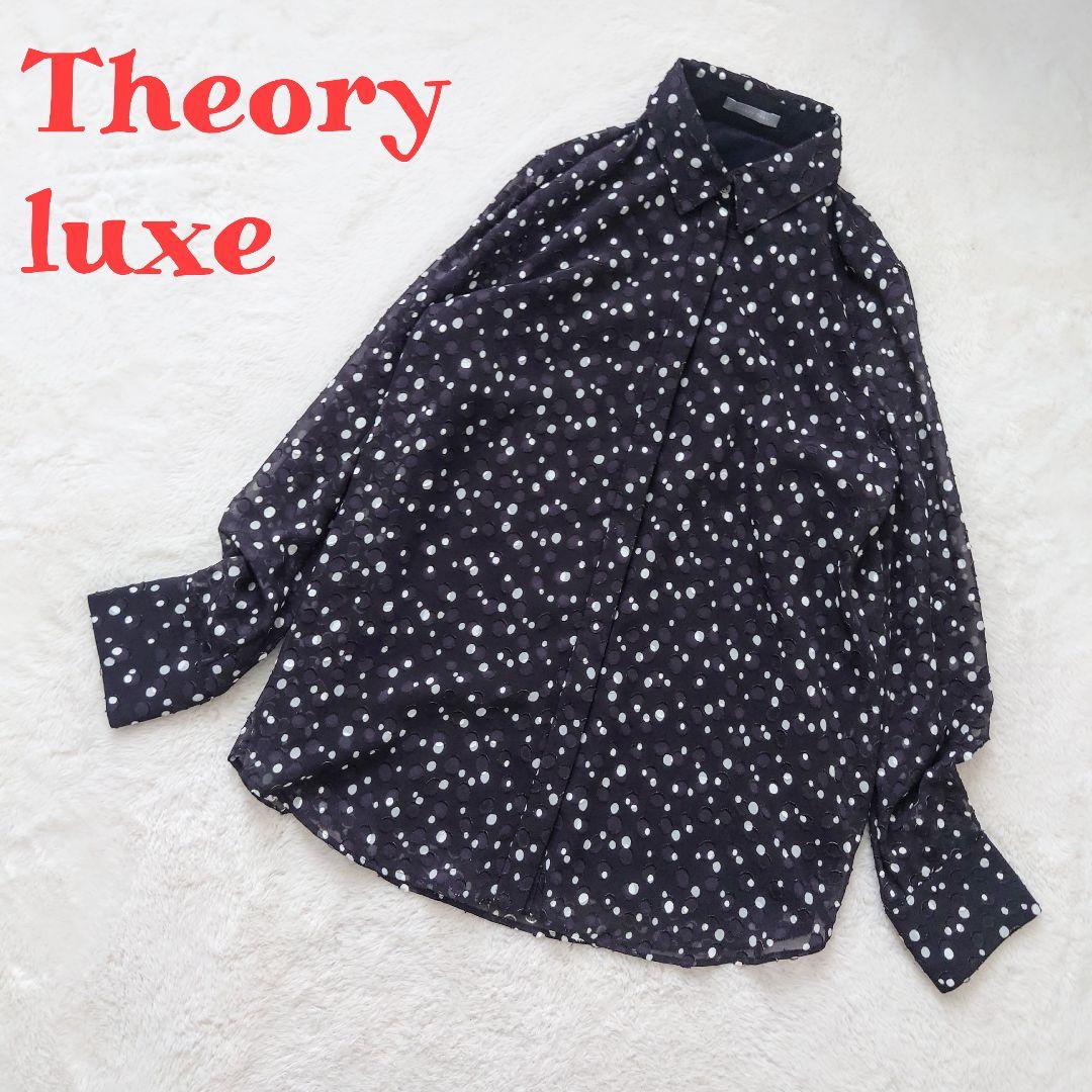 極美品 セオリーリュクス シャツブラウス 滝沢眞規子 即完売 水玉