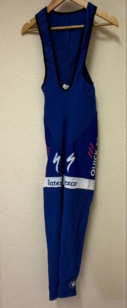選手支給品　ドゥクーニンク・クイックステップ　ビブタイツ　サイズXS 裏起毛 ドゥクーニンク クイックステップ サイクリングウェア 夏用ロード