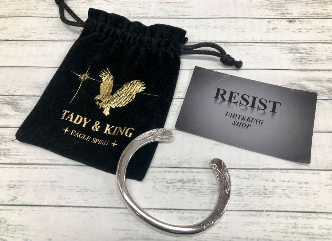 TADY&KING イーグルフェイスバングルプレーン 金目付き L　6543 TADY&KING イーグルフェイスバングルプレーン 金目付き L 6543 - メルカリ