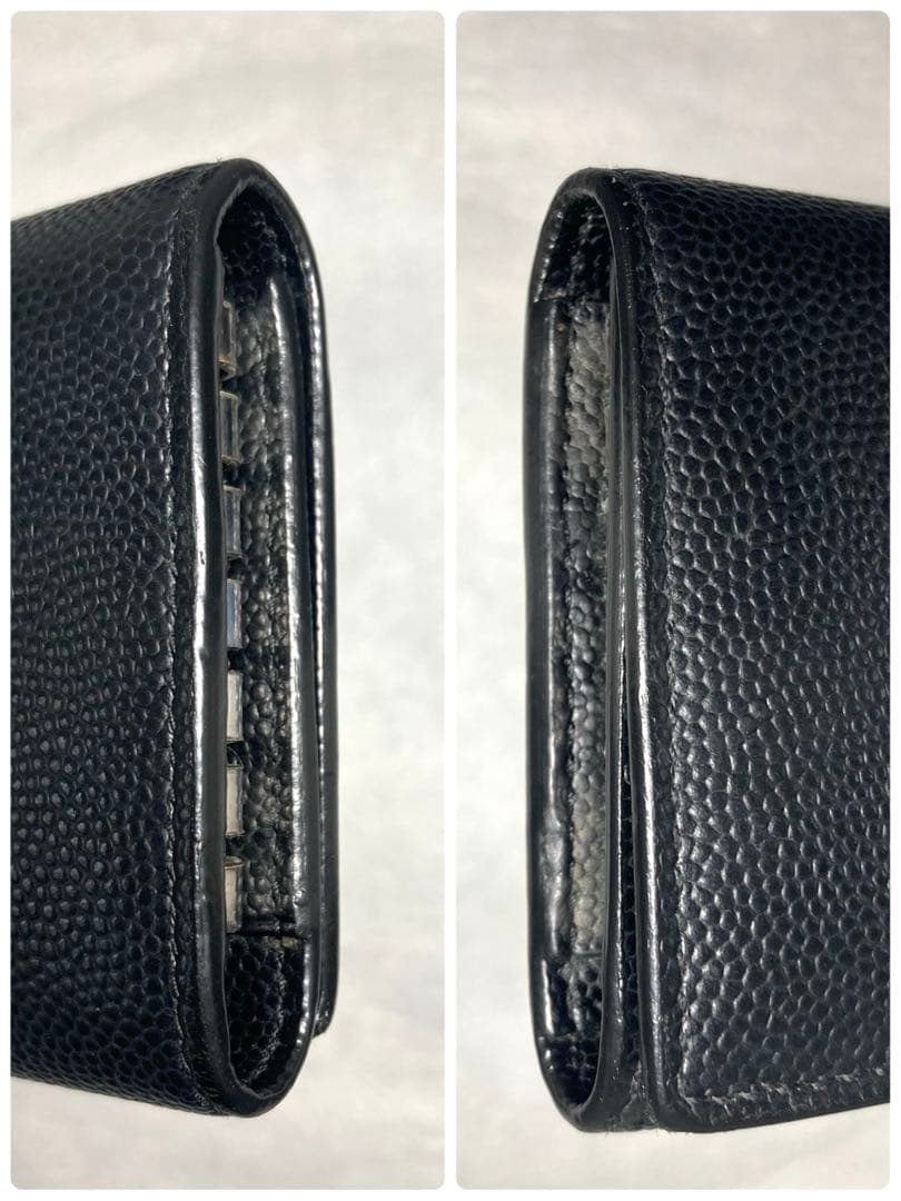 美品 サンローラン レザー 6連キーケース ブラック 黒