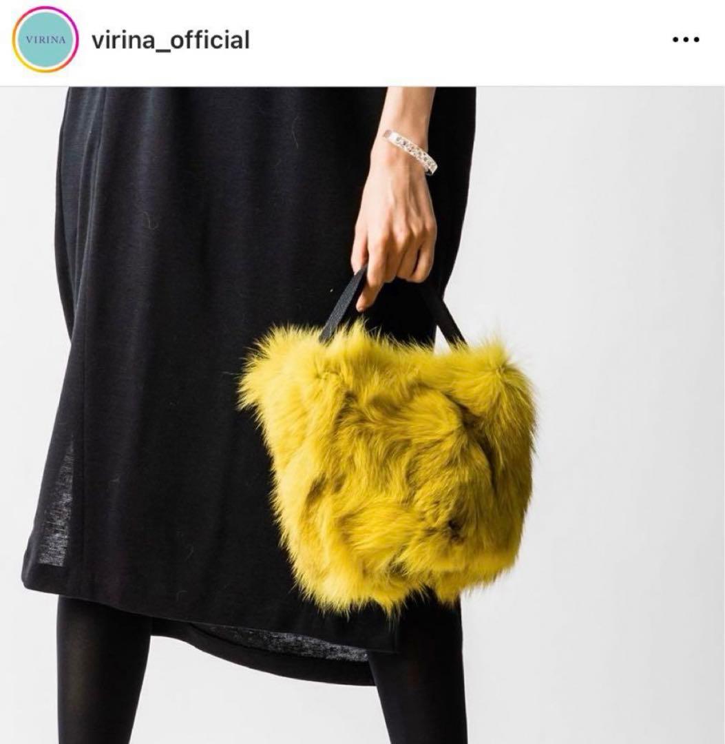 最終お値下げ✳︎新品半額✳︎ヴィオラドーロ VIRINA購入✳︎ファー　バッグ✳︎ VIOLAd'ORO（ヴィオラドーロ） トートバッグ ファーバッグ エコファー
