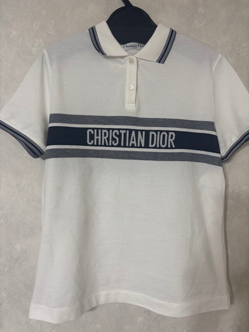【超美品】Christian Dior ポロシャツ 半袖 ホワイト