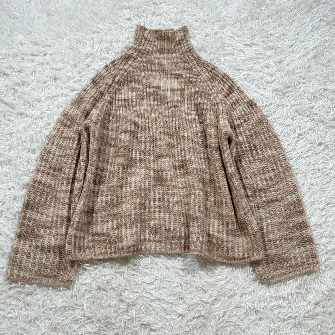 美品】サヤカデイヴィス アルパカ ハイネック ニット タイガー