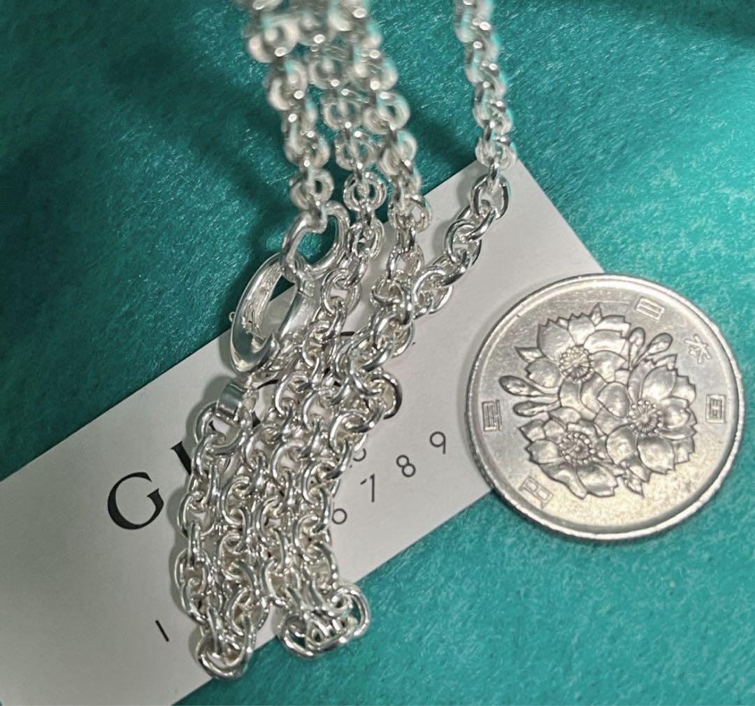 極美品‼️GUCCI 3.8ミリ シルバー925 チェーンネックレス