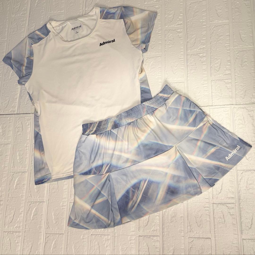 アドミラル　テニスウェア　上下セット　スコート　シャツ　スリット　ワンピース アドミラル テニスウェア 上下セット スコート シャツ スリット