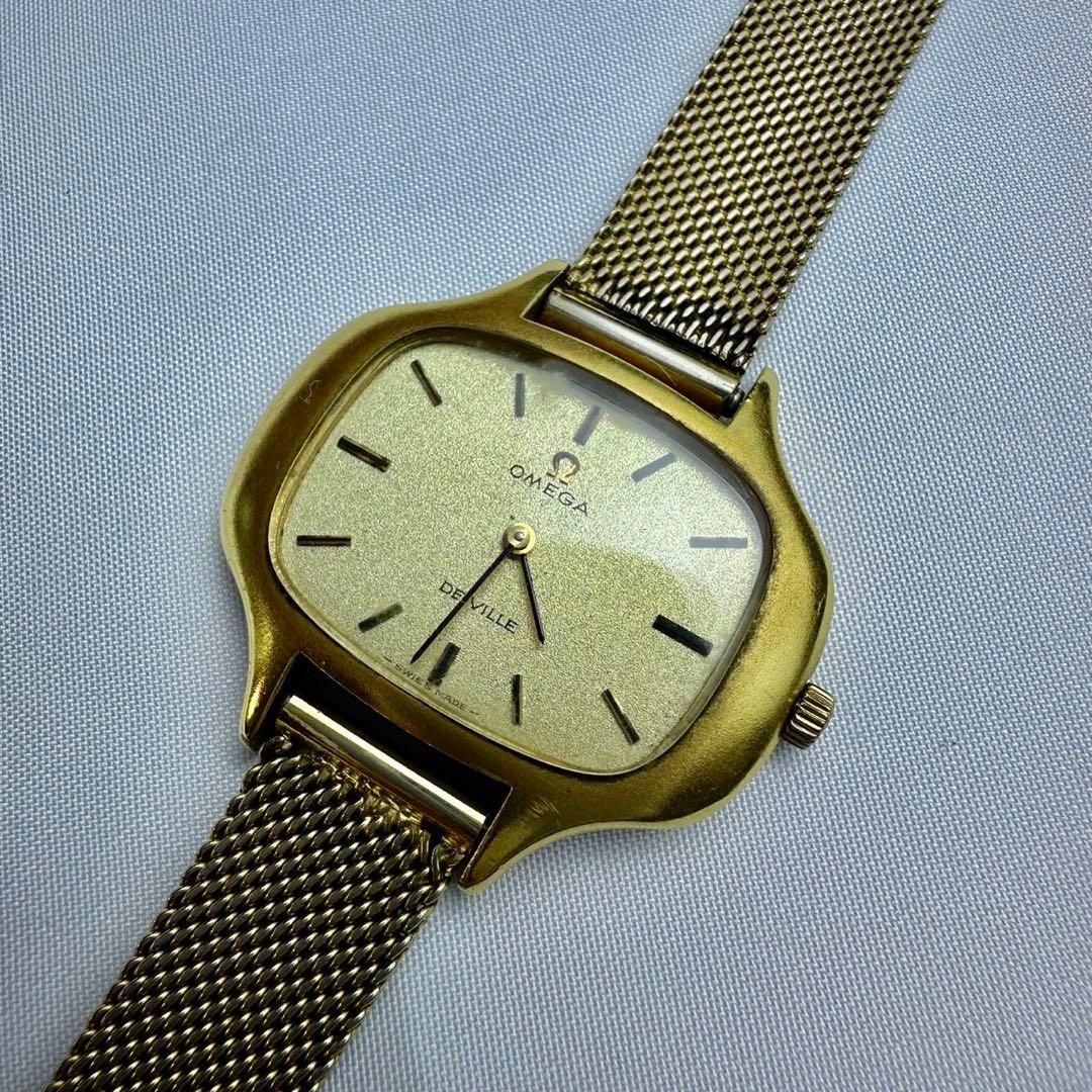 稼働 OMEGA De Ville ゴールド 手巻き時計 cal620 - メルカリ