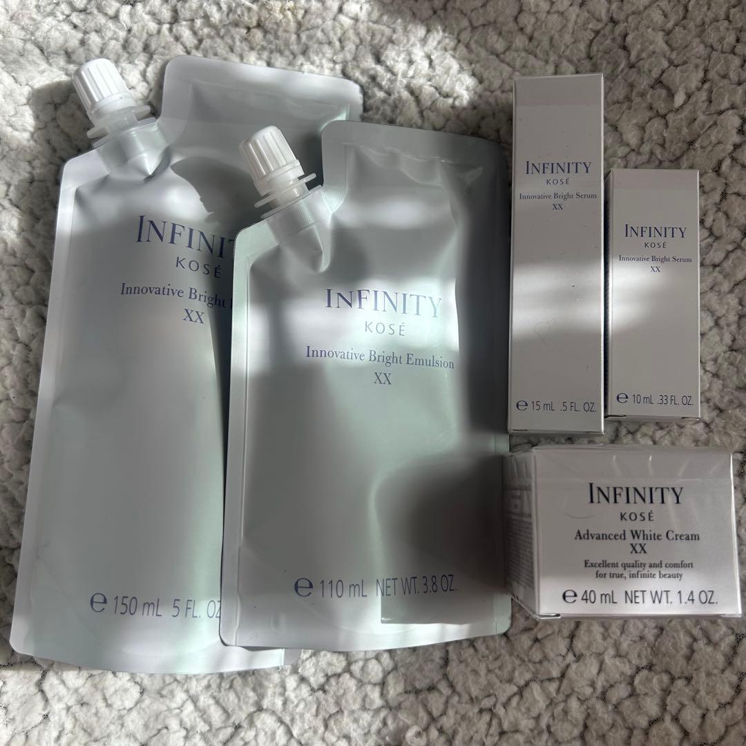 インフィニティ イノベイティブ ブライト ローション エマルジョン クリーム 試してみた】イノベイティブ ブライト ローション XX インフィニティの