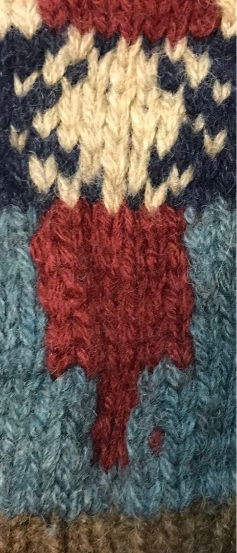 超レア カニエウエスト着 90's ラルフローレン カウボーイ柄 ニット