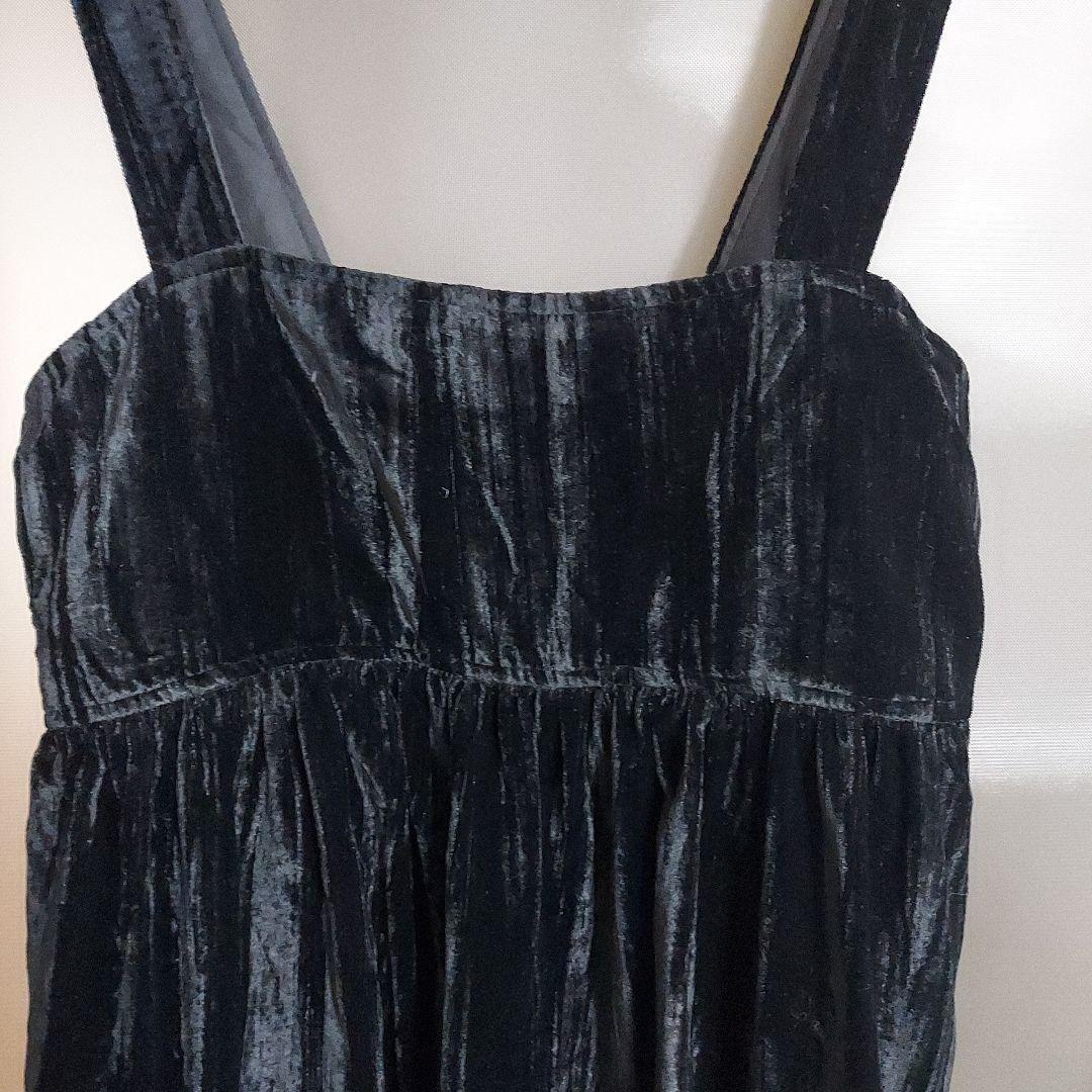 黒 ベルベット キャミソール - メルカリ