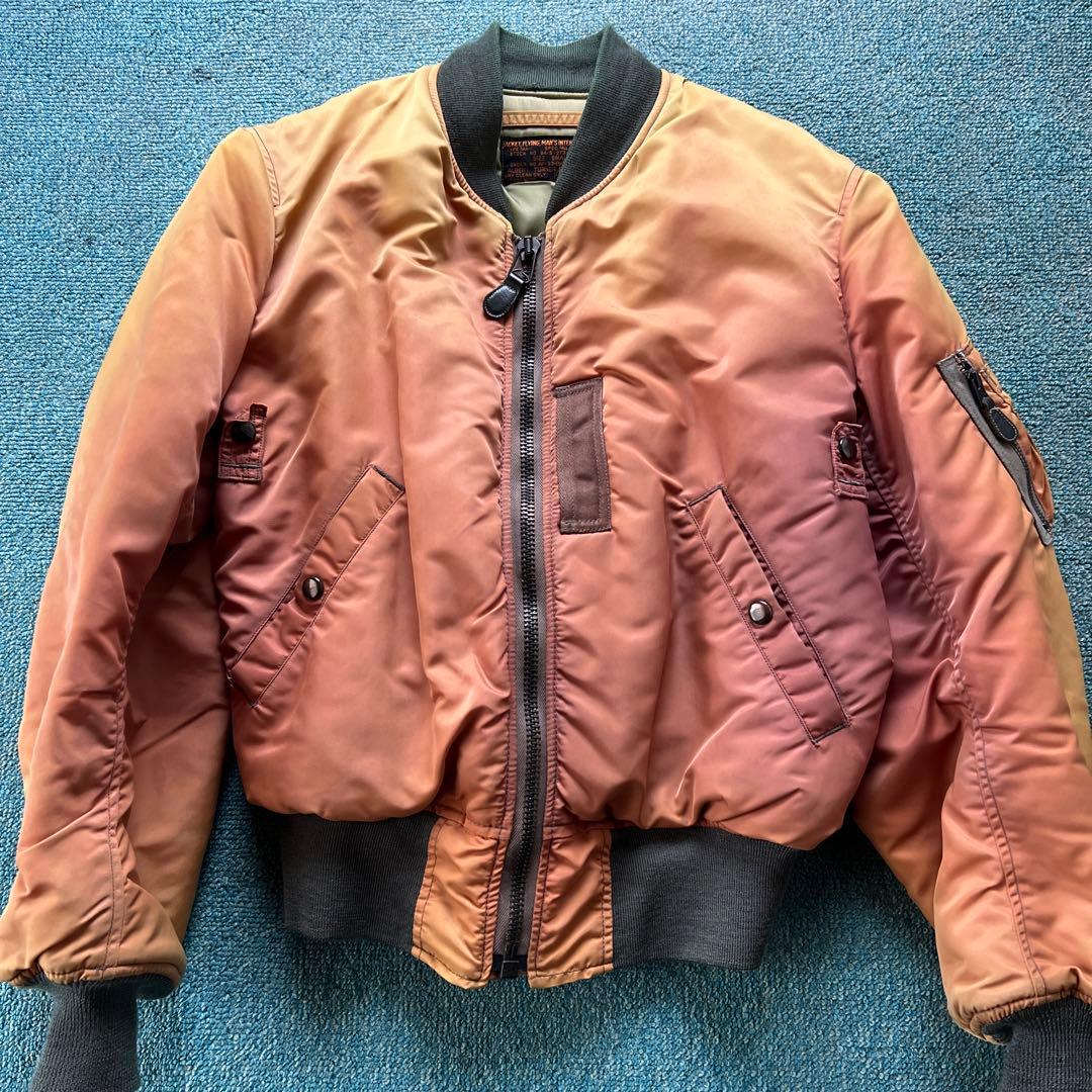 旧リアルマッコイズ 退色 MA-1 アルバートターナー size S - メルカリ