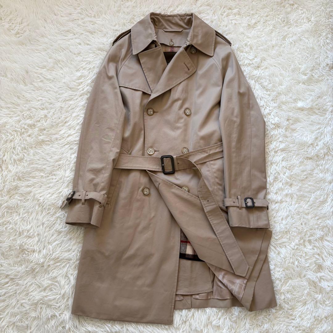 美品 マッキントッシュ ダブルトレンチコート 40 ベルト ライナー着脱可能
