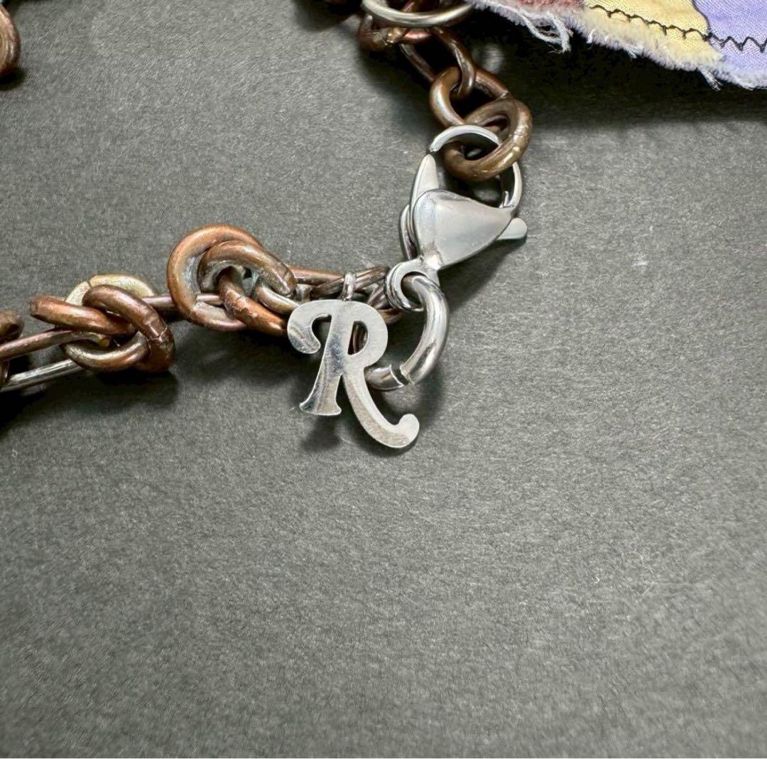 RAF SIMONS stone Charm bracelet silver