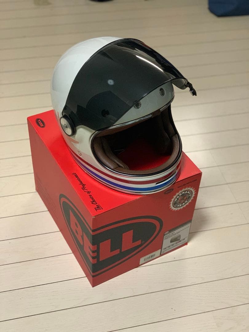 BELL BULLITT DLX ストライプパールホワイト サイズXL - メルカリ