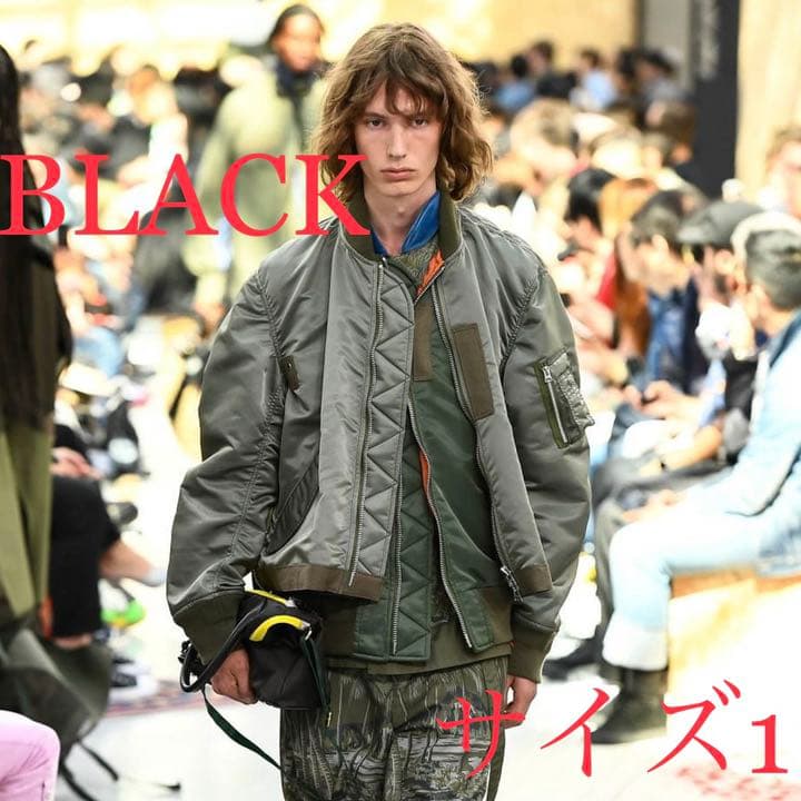 名作] sacai 20SS ファブリックコンボMA-1 サイズ1 - メルカリ