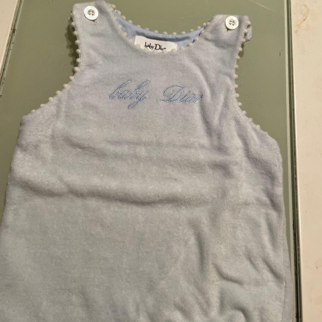 baby Dior ライトブルー ロンパース80 カーディガン靴下3点セット