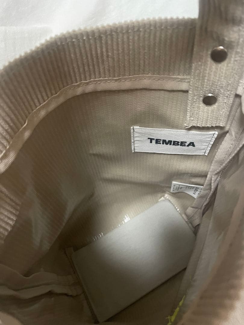 TEMBEA コーデュロイ トートバッグ ベージュ - メルカリ