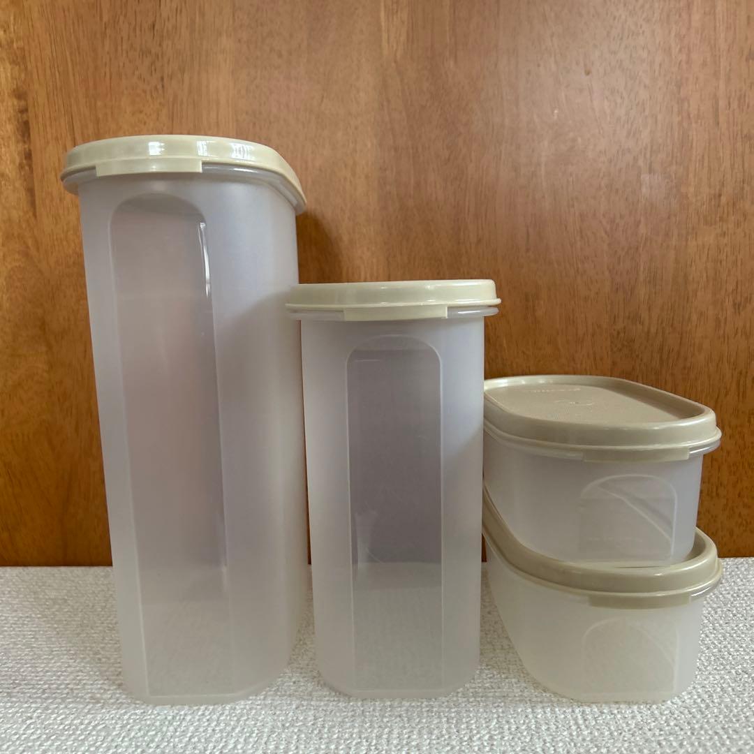 タッパーウェア MM楕円#1×2、#3、#4 蓋新品 本体中古 - メルカリ