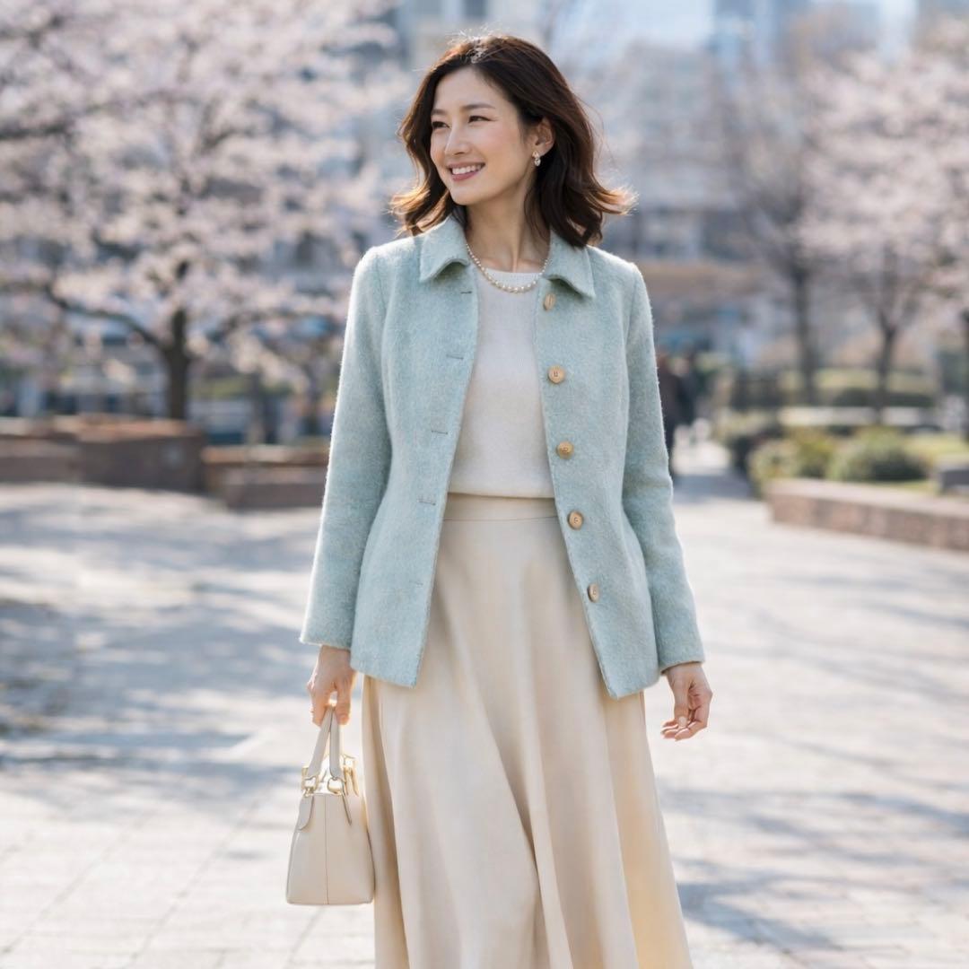 レリアン 11号 春色 上質素材 エレガントジャケット - メルカリ