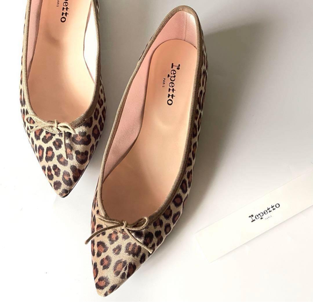 reppetto レオパードバレエシューズ、フラットシューズ レペット】日本限定「レオパードシューズ」で足元から秋のムードに