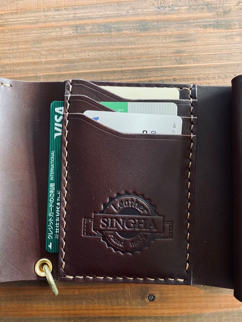 ブルガロ】TS03-76ショートトラッカーウォレット&真鍮チェーン付き