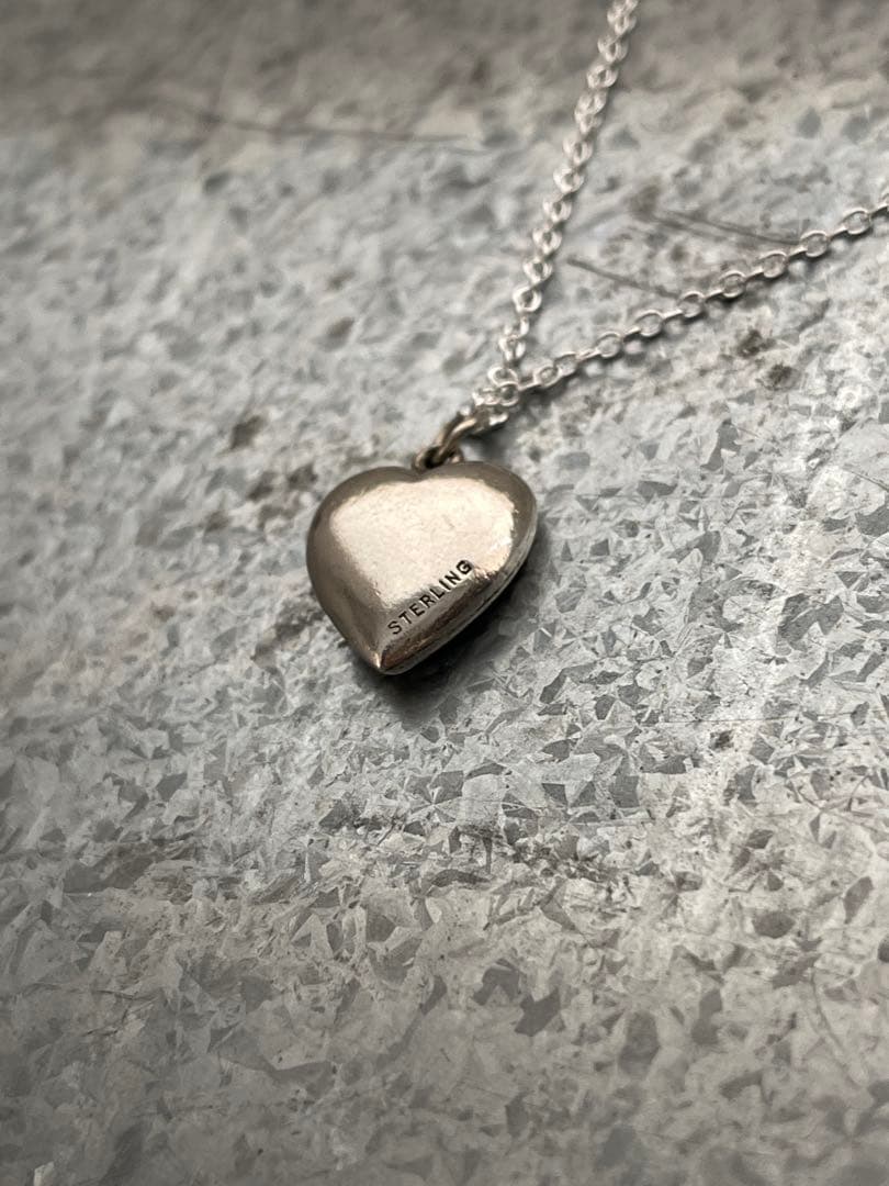 40s スウィートハートジュエリー WW2 シルバー チャーム 勿忘草