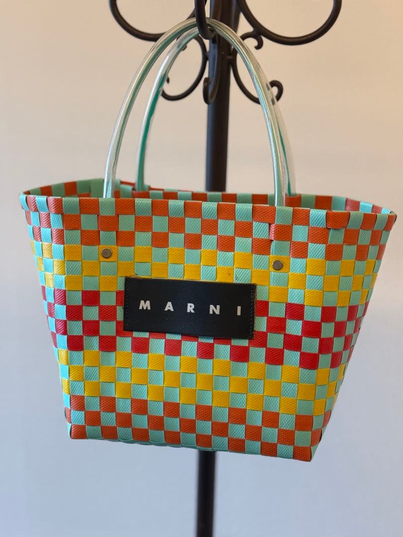 MARNI チェック柄 かごバッグ完売品