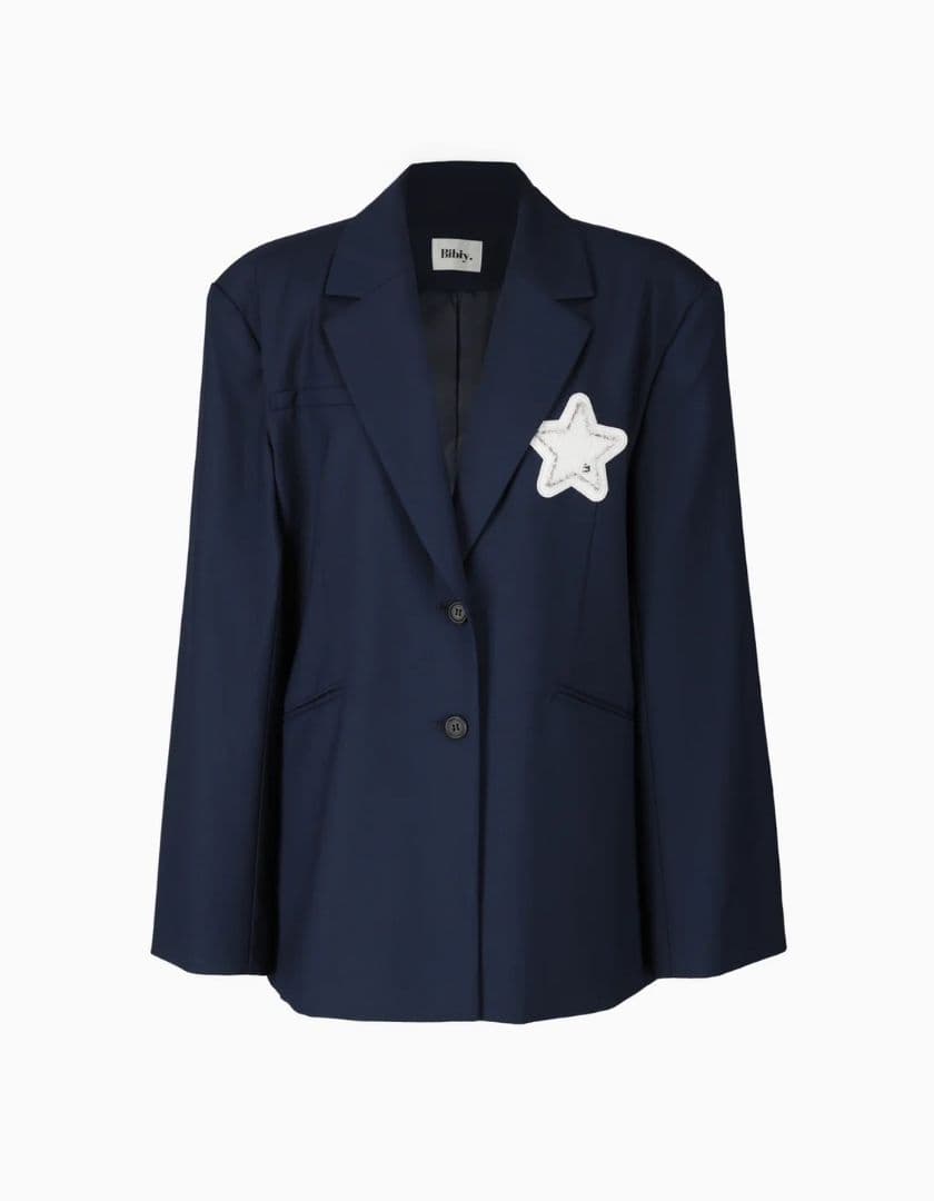 新品未使用・即日発送】Bibiy. テーラードジャケット ネイビー - メルカリ