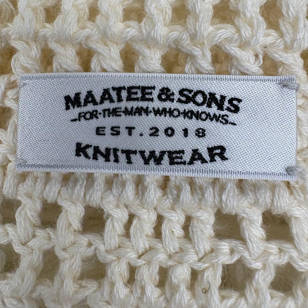 MAATEE&SONS Hand Knit Jacket 25SS 美品 2 白 - メルカリ
