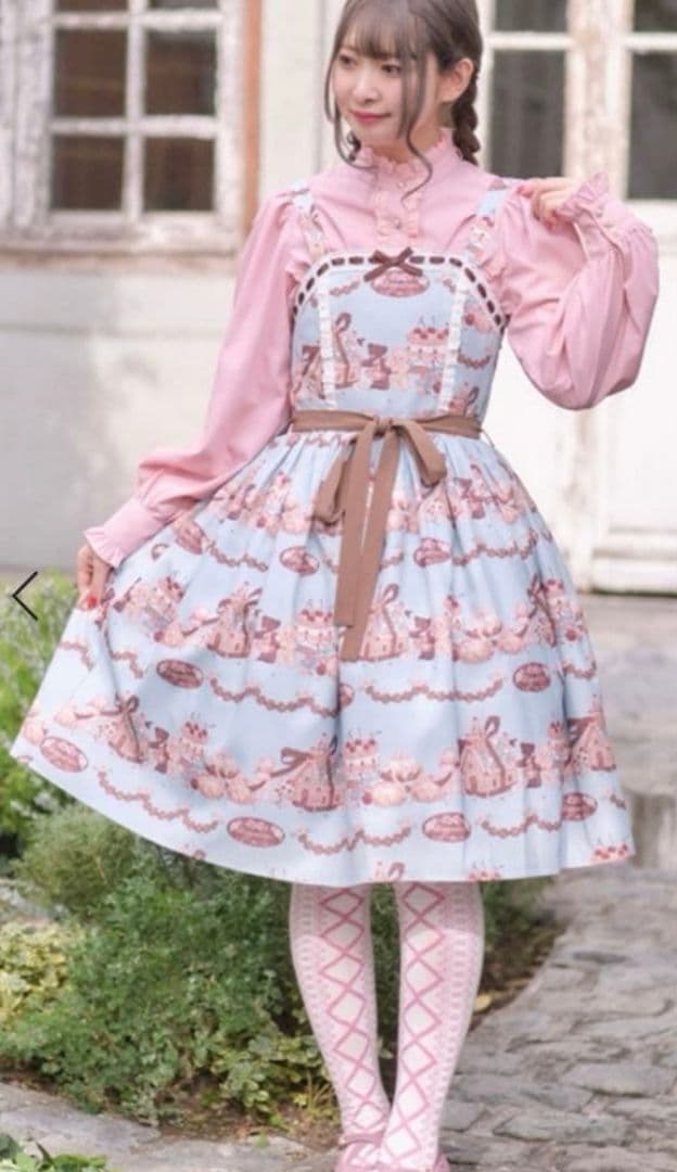 axes femme kawaiiお菓子の家柄ジャンスカ（ミント） - メルカリ