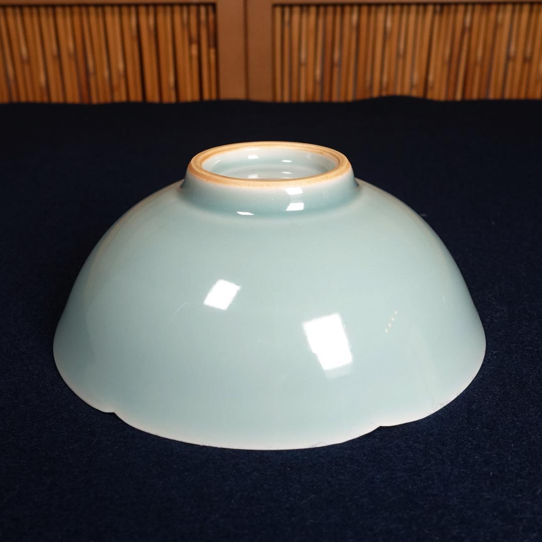 二代 加藤渓山造 砧青瓷 馬蝗絆茶碗 共箱 茶道具 - メルカリ